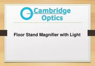 Floor Stand Magnifier with Light