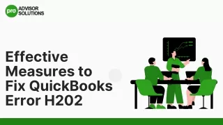 Effortless Fixes for QuickBooks Error H202