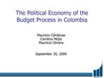 The Political Economy of the Budget Process in Colombia