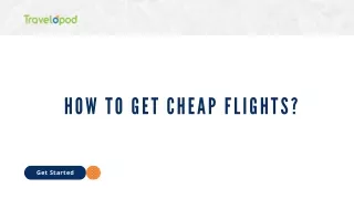 How to Get Cheap Flights