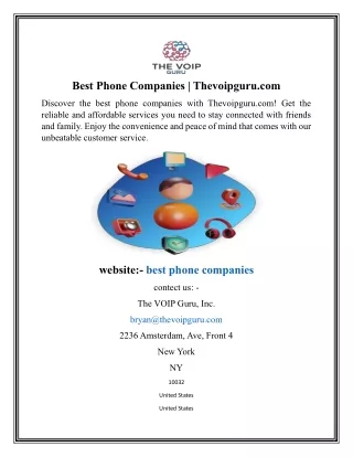 Best Phone Companies  Thevoipguru