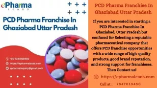 PCD Pharma Franchise In Ghaziabad Uttar Pradesh