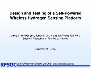 Design and Testing of a Self-Powered Wireless Hydrogen Sensing Platform