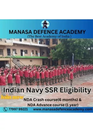 Indian Navy SSR Eligibility .