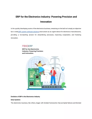 ERP for the Electronics Industry_ Powering Precision and Innovation