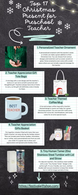 Top 17 Christmas Present for Preschool Teacher