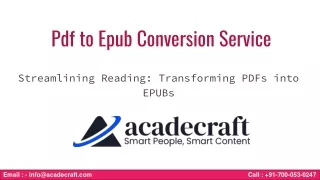 Streamlining Reading: Transforming PDFs into Pdf to epub conversion services