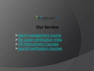 talent management course