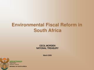 Environmental Fiscal Reform in South Africa