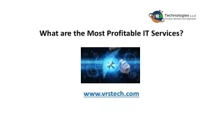 What are the Most Profitable IT Services?