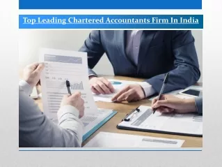 Top Leading Chartered Accountants Firm In India