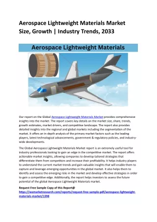 Aerospace Lightweight Materials Market