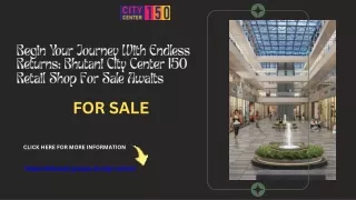 Begin Your Journey With Endless Returns: Bhutani City Center 150 Retail Shop