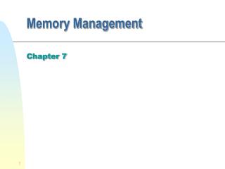 Memory Management