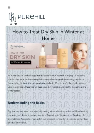 How to Treat Dry Skin in Winter at Home