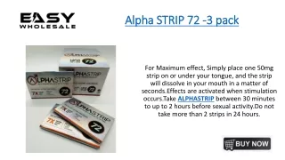 Alpha STRIP 72 -3 pack