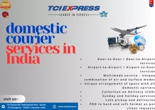 domestic courier services in India