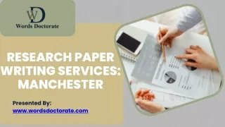 Research Paper Writing Services Manchester, England