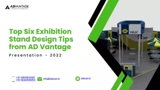 AD Vantage Exhibition Stand Design Tips