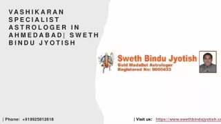 Vashikaran Expert Astrologer,Sweth Bindu Jyotish