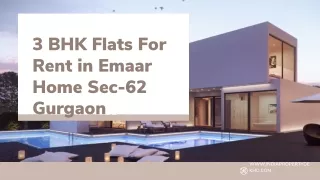 3 BHK Flats For Rent in Emaar Home Sec-62 Gurgaon