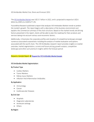 IVD Antibodies Market