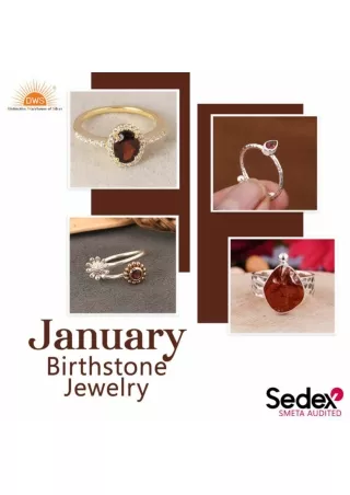 Buy Exquisite January Birthstone Jewelry at Unbeatable Prices with DWS Jewellery