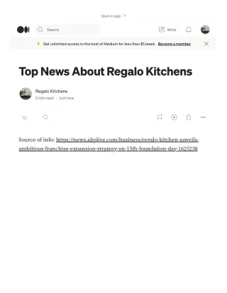 Top News About Regalo Kitchens