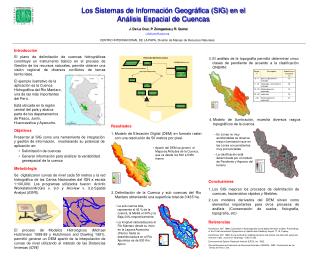 Los Sistemas de Información Geográfica (SIG) en el Análisis Espacial de Cuencas