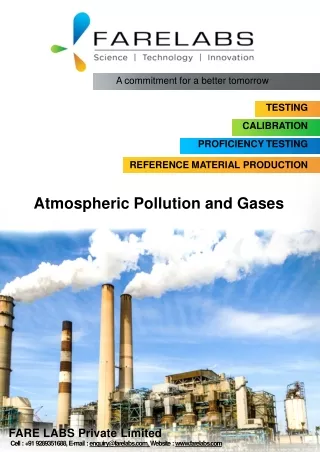 Environment And Pollution Testing Lab - FARE LABS Pvt. Ltd.