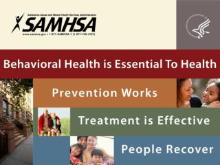 National Behavioral Health Quality Framework: Improving Health Outcomes
