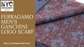 Ferragamo Men's Ganchini Logo Scarf  NYC Designer Outlet (1)