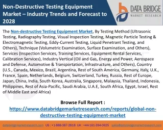 Non-destructive Testing Equipment Market