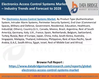 Electronics Access Control Systems Market