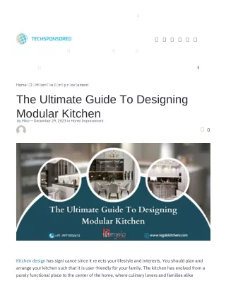 The Ultimate Guide To Designing Modular Kitchen