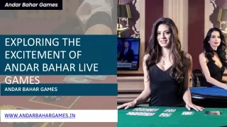 Exploring the Excitement of Andar Bahar Live Games