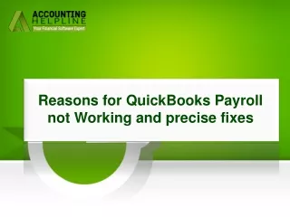 Easy Way To Fix QuickBooks Payroll not Working error