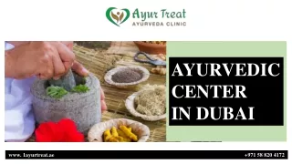 AYURVEDIC CENTER IN DUBAI