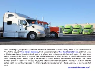 Truck Leasing Used Truck Loans Toronto Mississauga