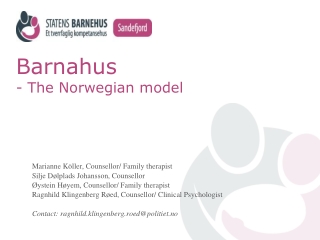 Barnahus - The Norwegian model