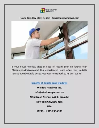 House Window Glass Repair | Glassesandwindows.com