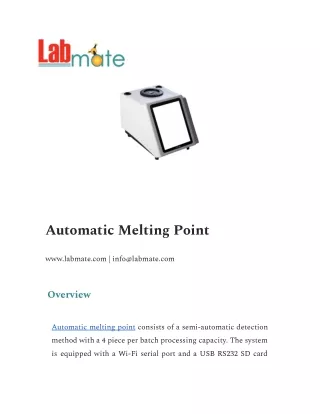 Automatic Melting Point