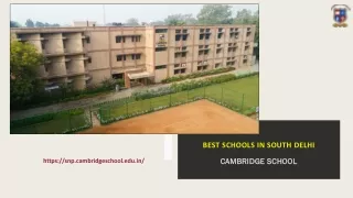 Best Schools in South Delhi