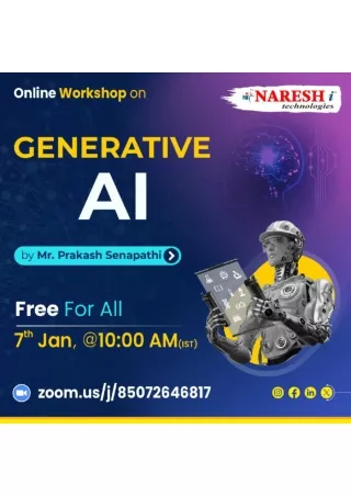 Free Online Workshop On Generative AI - Naresh IT