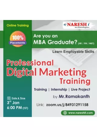 Free Online Demo On Digital Marketing - Naresh IT