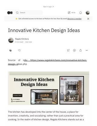 Innovative Kitchen Design Ideas