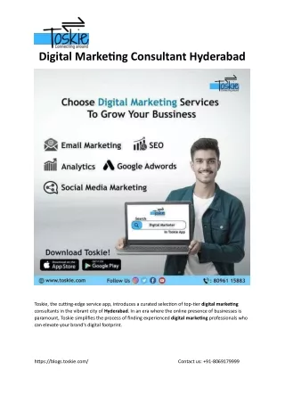 Digital Marketing Consultant Hyderabad