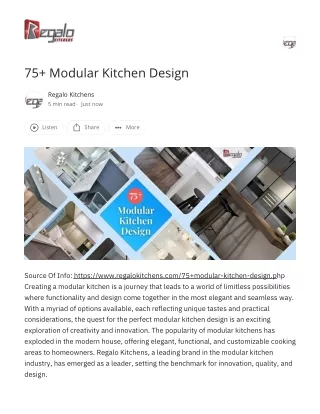 75  Modular Kitchen Design