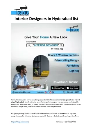 Interior Designers in Hyderabad list