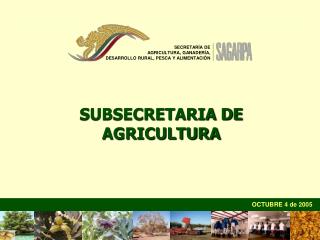 SUBSECRETARIA DE AGRICULTURA